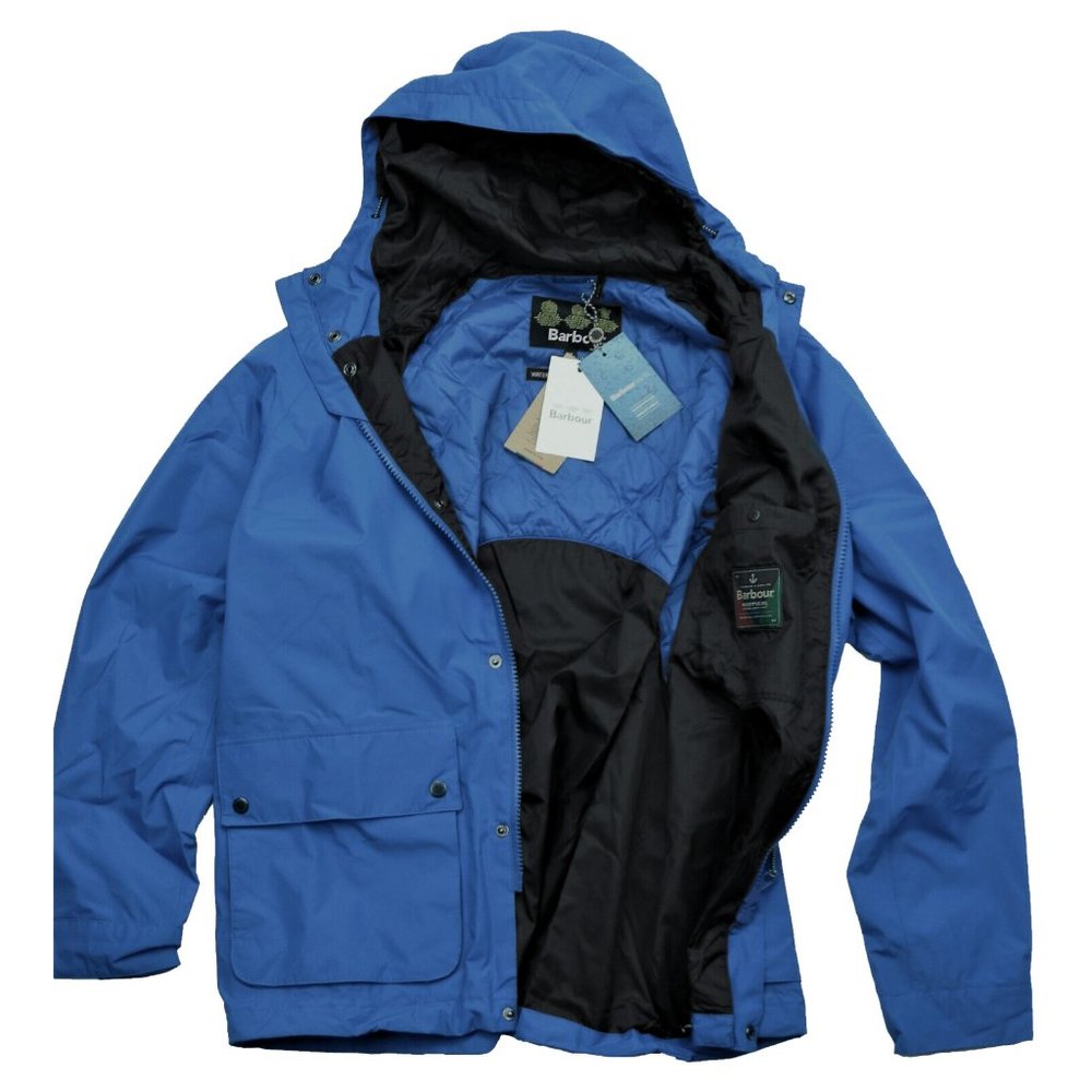 NEW $349 Barbour Nautical Gunwale Jacket!  Sm M XL  Loch Blue  Waterproof  Hood